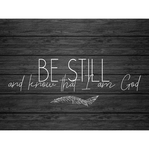 Be Still and Know 1 Gold Ornate Wood Framed Art Print with Double Matting by Kimberly, Allen