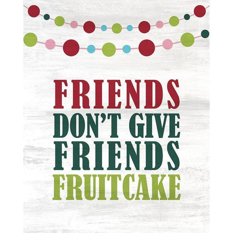Fruitcake White Modern Wood Framed Art Print by Kimberly, Allen