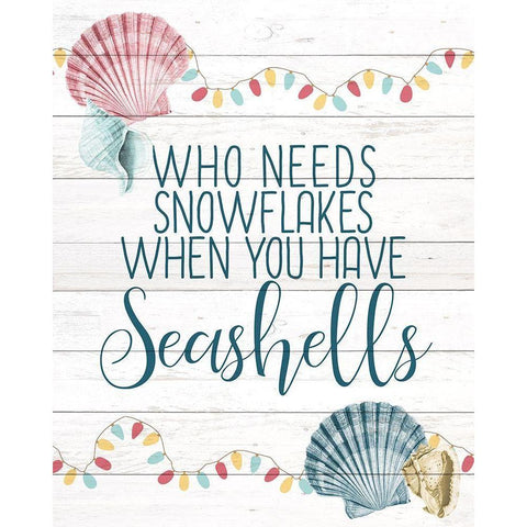 Have Seashells Gold Ornate Wood Framed Art Print with Double Matting by Kimberly, Allen