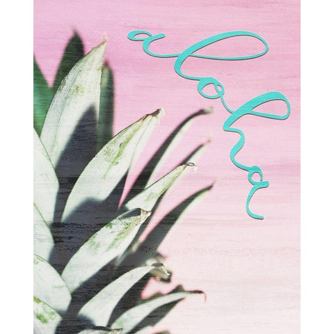 Aloha White Modern Wood Framed Art Print by Kimberly, Allen