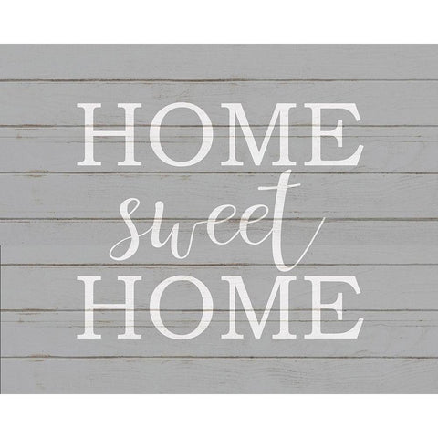 Home Sweet Home Black Modern Wood Framed Art Print with Double Matting by Kimberly, Allen