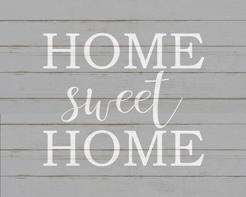 Home Sweet Home Black Ornate Wood Framed Art Print with Double Matting by Kimberly, Allen
