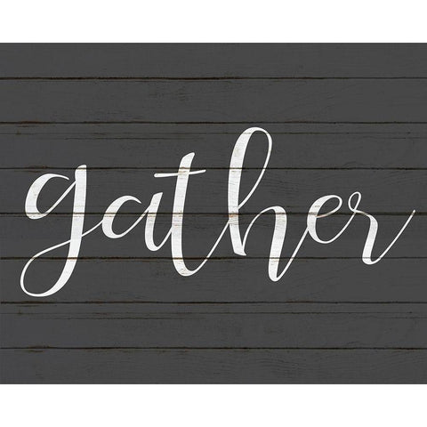 Gather White Modern Wood Framed Art Print by Kimberly, Allen