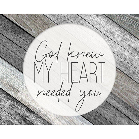 God Knew Black Modern Wood Framed Art Print with Double Matting by Kimberly, Allen