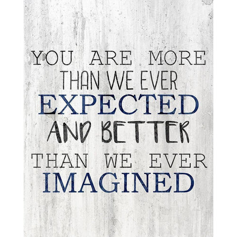 Ever Expected Black Modern Wood Framed Art Print by Kimberly, Allen