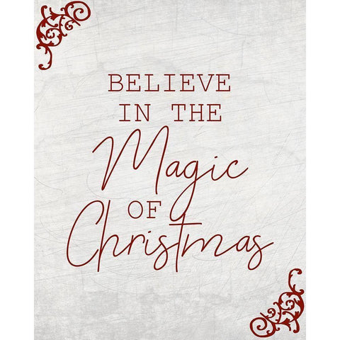 Believe in the Magic Gold Ornate Wood Framed Art Print with Double Matting by Kimberly, Allen