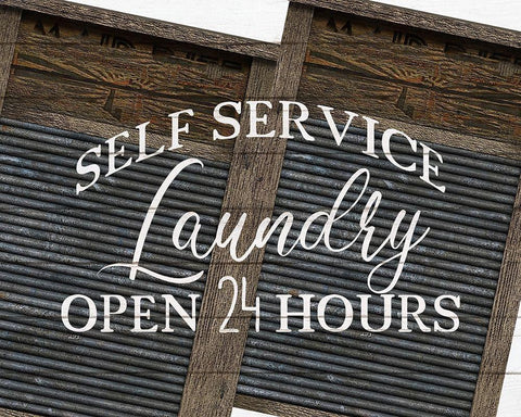 Self Service White Modern Wood Framed Art Print with Double Matting by Kimberly, Allen