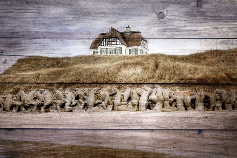 At the Sea White Modern Wood Framed Art Print with Double Matting by Kimberly, Allen