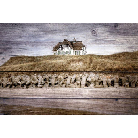 At the Sea Gold Ornate Wood Framed Art Print with Double Matting by Kimberly, Allen