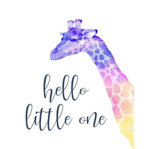 Hello Little One Black Modern Wood Framed Art Print by Kimberly, Allen