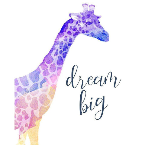 Dream Big Black Modern Wood Framed Art Print by Kimberly, Allen