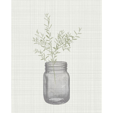 In the Jar 1 White Modern Wood Framed Art Print by Kimberly, Allen