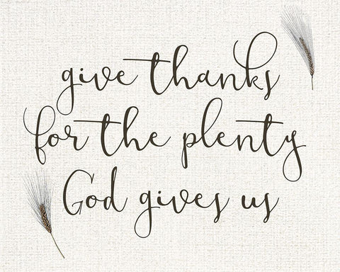 God Gives Us Black Ornate Wood Framed Art Print with Double Matting by Kimberly, Allen