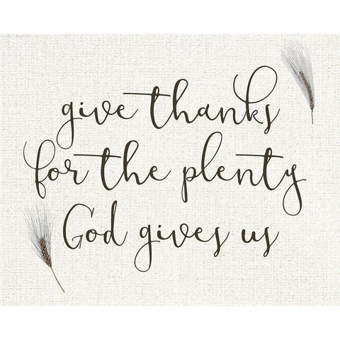 God Gives Us White Modern Wood Framed Art Print by Kimberly, Allen