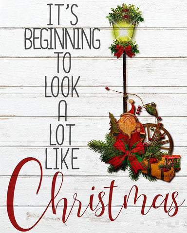 Look like Christmas Black Ornate Wood Framed Art Print with Double Matting by Kimberly, Allen