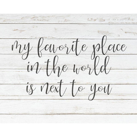 Favorite Place White Modern Wood Framed Art Print by Kimberly, Allen
