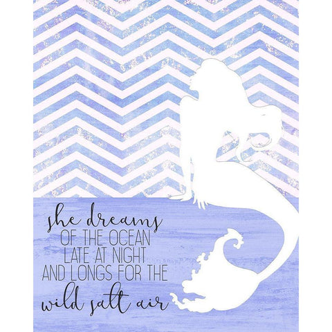 She Dreams Black Modern Wood Framed Art Print by Kimberly, Allen