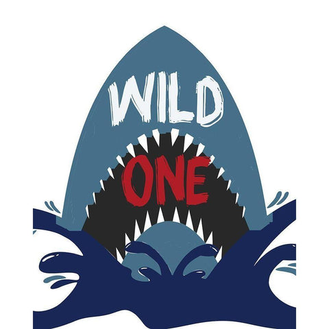 Wild One 4 Black Modern Wood Framed Art Print by Kimberly, Allen