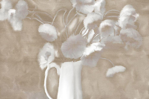 Milk Vase Black Ornate Wood Framed Art Print with Double Matting by Kimberly, Allen