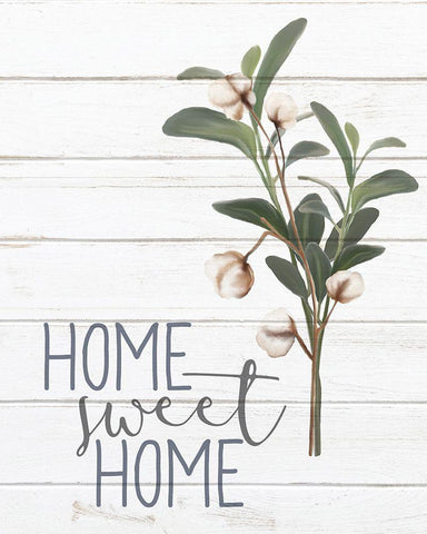 Homebody 1 White Modern Wood Framed Art Print with Double Matting by Kimberly, Allen