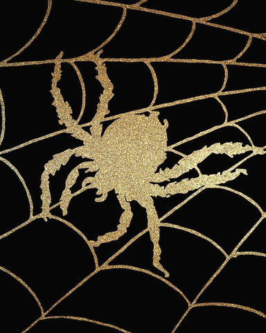 Halloween Gold 2 Black Ornate Wood Framed Art Print with Double Matting by Kimberly, Allen