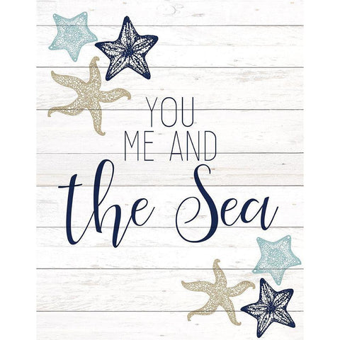 The Sea 1 White Modern Wood Framed Art Print by Kimberly, Allen