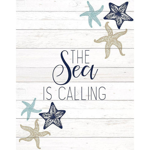 The Sea 3 White Modern Wood Framed Art Print by Kimberly, Allen