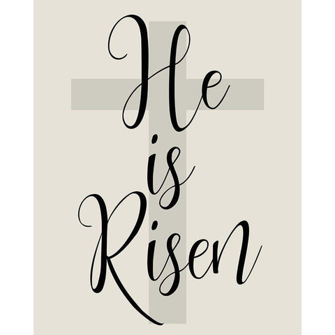 He is Risen Gold Ornate Wood Framed Art Print with Double Matting by Kimberly, Allen