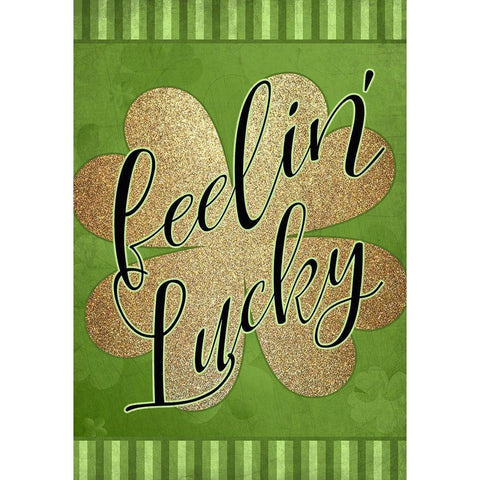 Feelin Lucky Gold Ornate Wood Framed Art Print with Double Matting by Kimberly, Allen