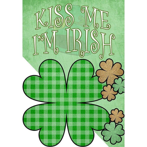 Kiss Me Black Modern Wood Framed Art Print with Double Matting by Kimberly, Allen