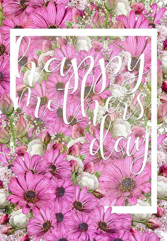 Happy Mothers Day White Modern Wood Framed Art Print with Double Matting by Kimberly, Allen