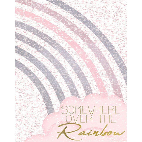 Somewhere over the Rainbow 1 v2 Gold Ornate Wood Framed Art Print with Double Matting by Kimberly, Allen