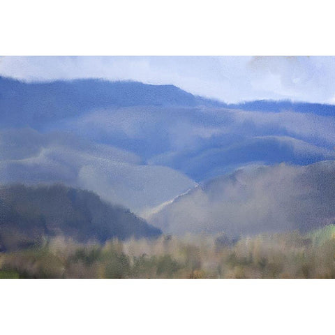 In The Hills Gold Ornate Wood Framed Art Print with Double Matting by Kimberly, Allen