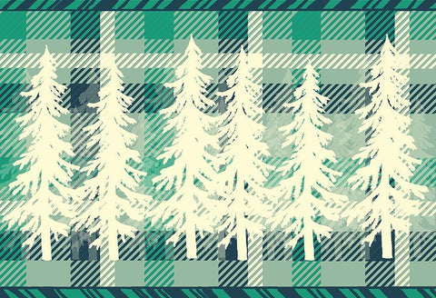 Welcome to The Woods 7 White Modern Wood Framed Art Print with Double Matting by Kimberly, Allen