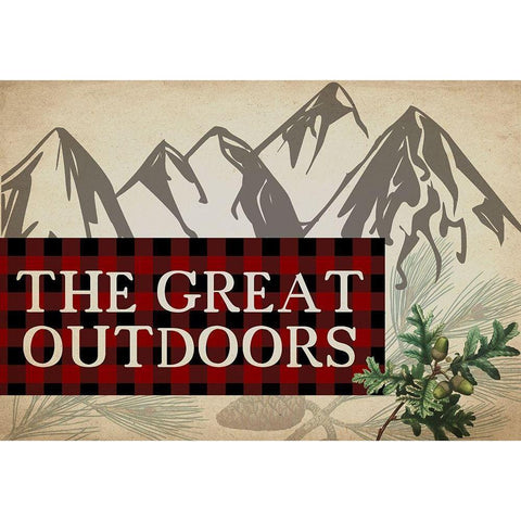 Rustic Lodge 3 Black Modern Wood Framed Art Print with Double Matting by Kimberly, Allen