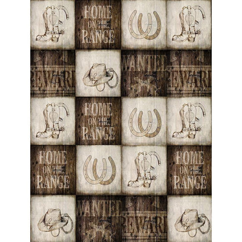 Home on The Range 2 Black Modern Wood Framed Art Print with Double Matting by Kimberly, Allen