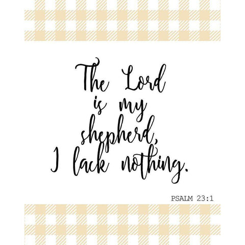 I Lack Nothing White Modern Wood Framed Art Print by Kimberly, Allen