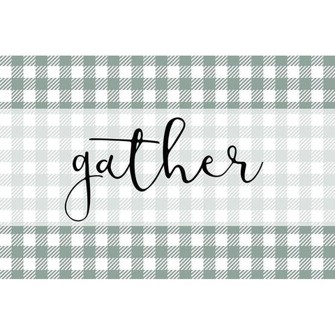 Gather Black Modern Wood Framed Art Print with Double Matting by Kimberly, Allen