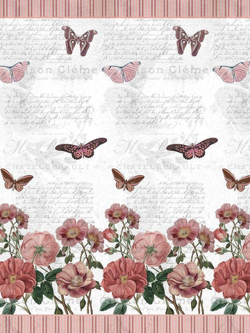 Flight of the Butterflies 2 White Modern Wood Framed Art Print with Double Matting by Kimberly, Allen