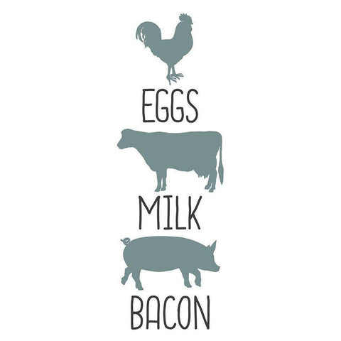 Farm Fresh 4 White Modern Wood Framed Art Print by Kimberly, Allen