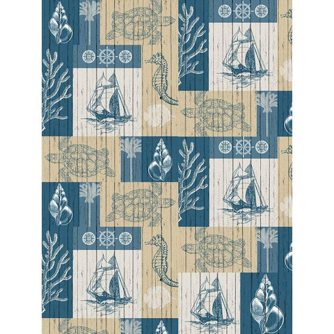 Lets Sail Full Gold Ornate Wood Framed Art Print with Double Matting by Kimberly, Allen