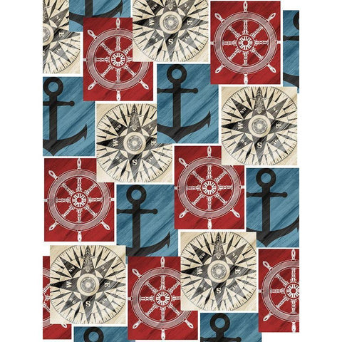 Nautical Dreams Full Black Modern Wood Framed Art Print with Double Matting by Kimberly, Allen