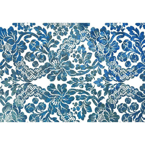 Multi Scroll v1 Gold Ornate Wood Framed Art Print with Double Matting by Kimberly, Allen