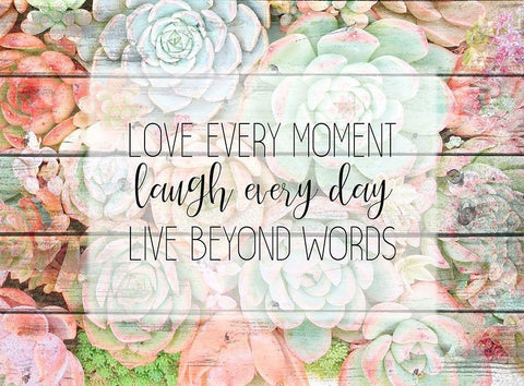 Live Beyond Words Black Ornate Wood Framed Art Print with Double Matting by Kimberly, Allen