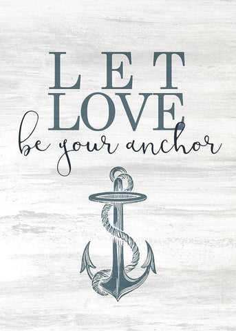 Let Love Hope 1 Black Ornate Wood Framed Art Print with Double Matting by Kimberly, Allen