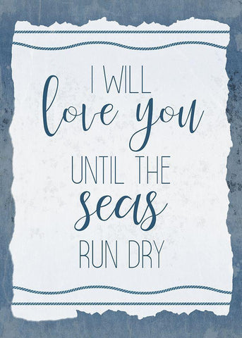 Seas Tide 1 White Modern Wood Framed Art Print with Double Matting by Kimberly, Allen