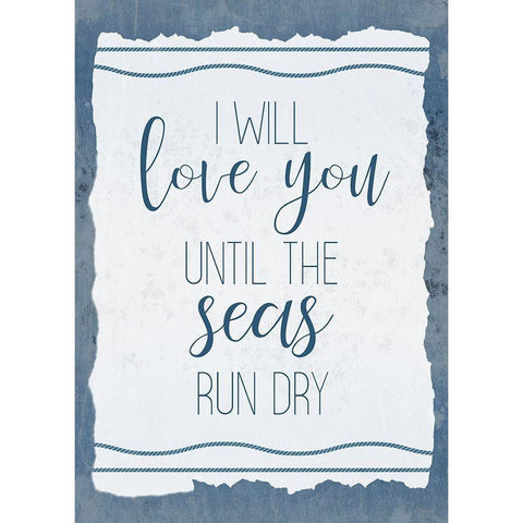 Seas Tide 1 Gold Ornate Wood Framed Art Print with Double Matting by Kimberly, Allen