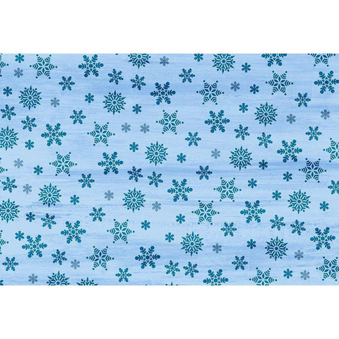 Let it Snow Black Modern Wood Framed Art Print with Double Matting by Kimberly, Allen