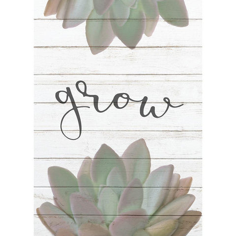 Bloom Grow 1 Black Modern Wood Framed Art Print with Double Matting by Kimberly, Allen