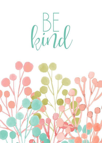 Be Kind Black Ornate Wood Framed Art Print with Double Matting by Kimberly, Allen